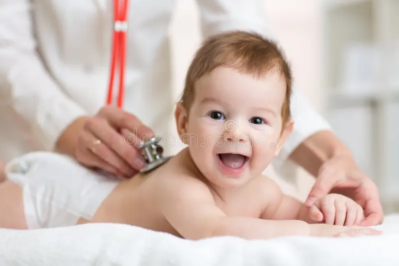 pediatrician-doctor-examines-baby-stethoscope-boy-checking-heart-beat-62382149